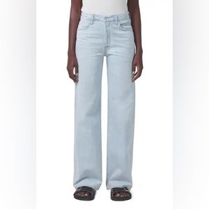 Citizens of Humanity Annina High Waist Organic Cotton Trouser Jeans (Whirlwind)